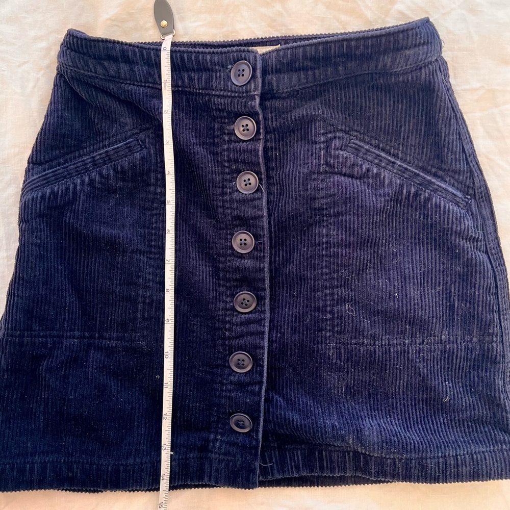 marine layer corduroy mini skirt